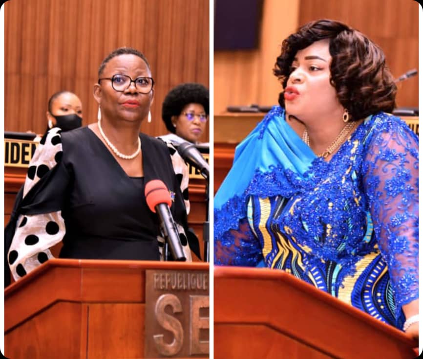 RDC-Senat:Face à face Victorine Lwesse et  Antoinette Samba, sur la gestion des contrats miniers en au pays de Patrice Emery Lumumba