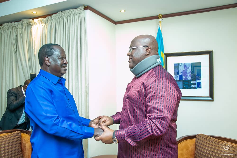 RDC-Diplomatie: Félix Tshisekedi a reçu Rayila Odinga