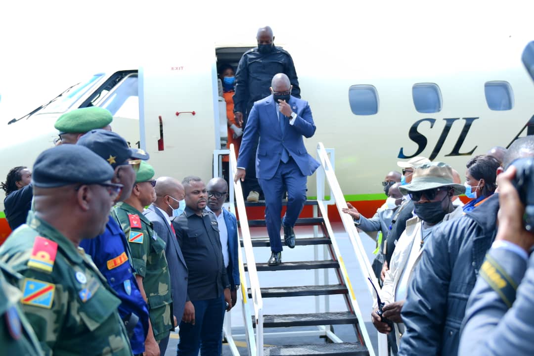 RDC-Securite:Le Premier Ministre est arrivé à Bunia en Ituri pour évaluer l’état de siège