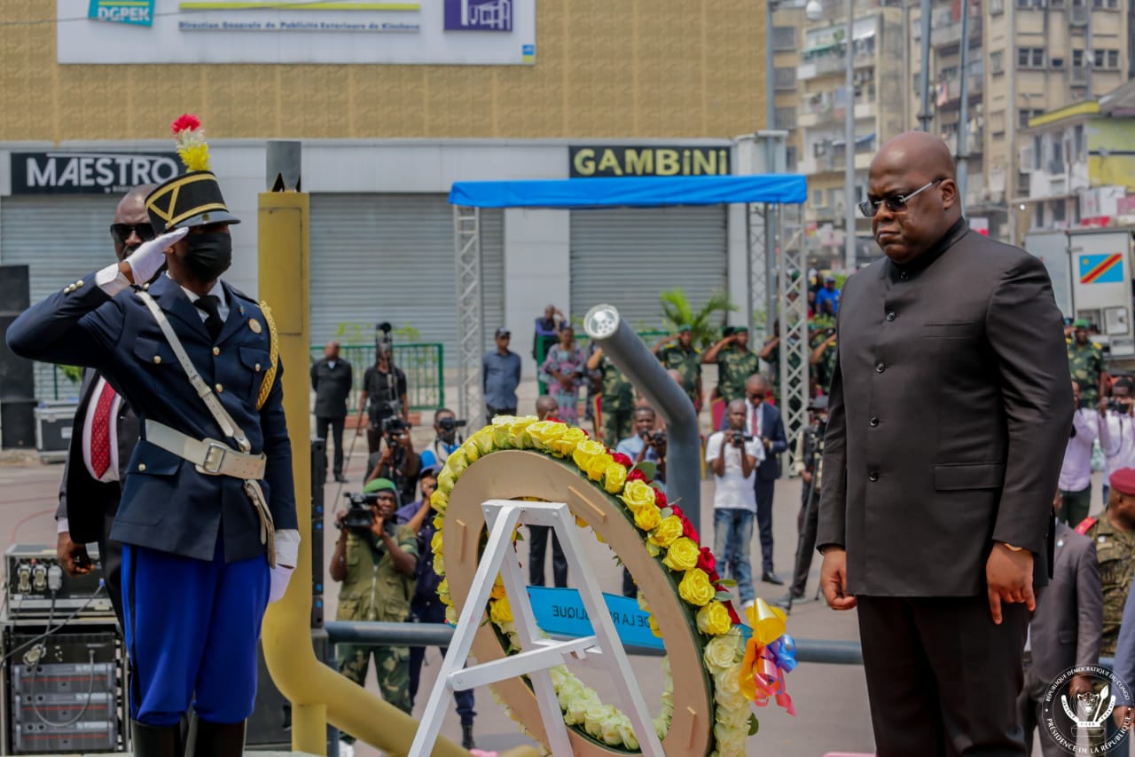 RDC-Securite: Le président de la république au mémorial du soldat congolais