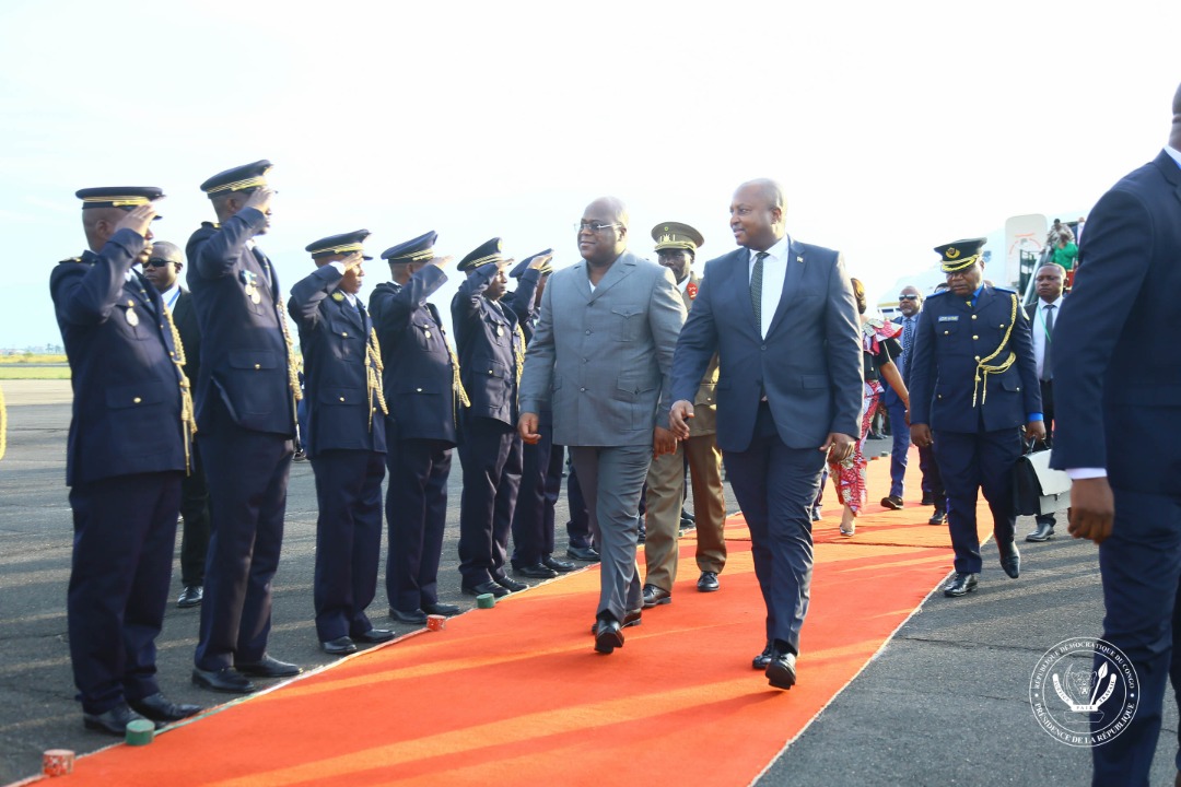 RDC-Diplomatie:21 Coups de canon à l’honneur du président Félix Tshisekedi en visite officielle à Bujumbura