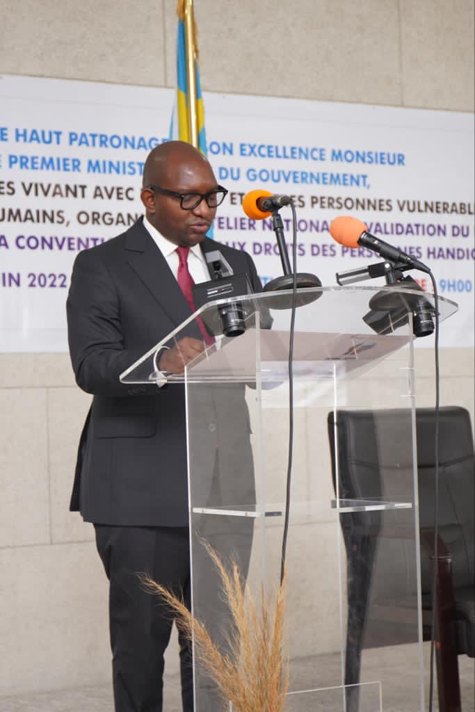 RDC :Mise en œuvre par la RDC de la Convention relative aux droits des personnes handicapées, Le Premier Ministre  a présidé la cérémonie d’ouverture de l’atelier national de validation du Rapport y relatif 