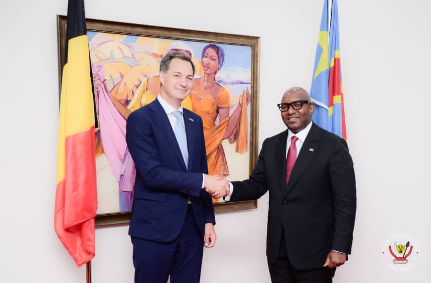 RDC-Belgique : le Premier Ministre Sama Lukonde et son homologue Belge Alexander De Croo résolument engagés dans une coopération devant conduire les deux pays vers un avenir radieux 