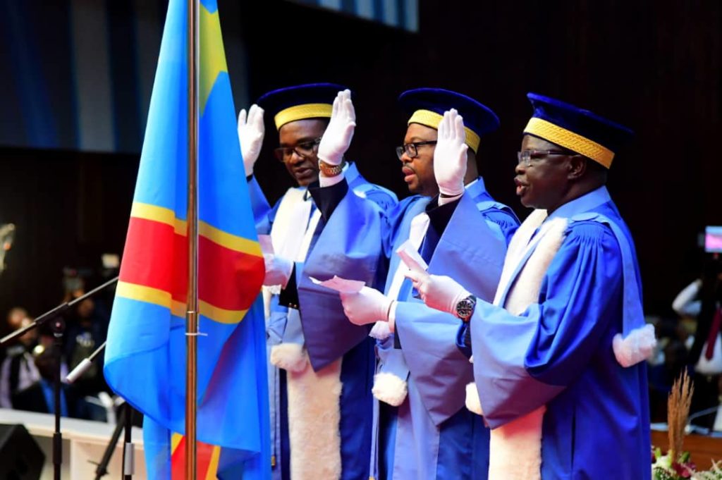 RDC-Justice: Trois nouveaux juges pretent serment devant Félix Tshisekedi