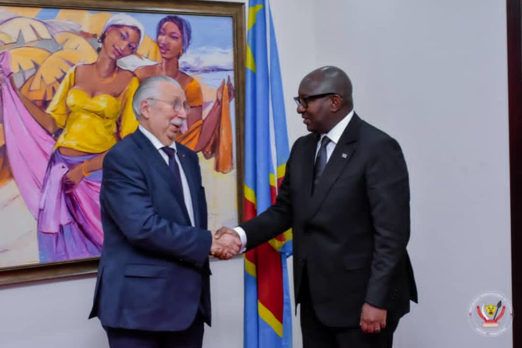 RDC-Coopération: Redynamisation du partenariat RDC -Belgique,André Flahaut reçu par  Sama Lukonde 
