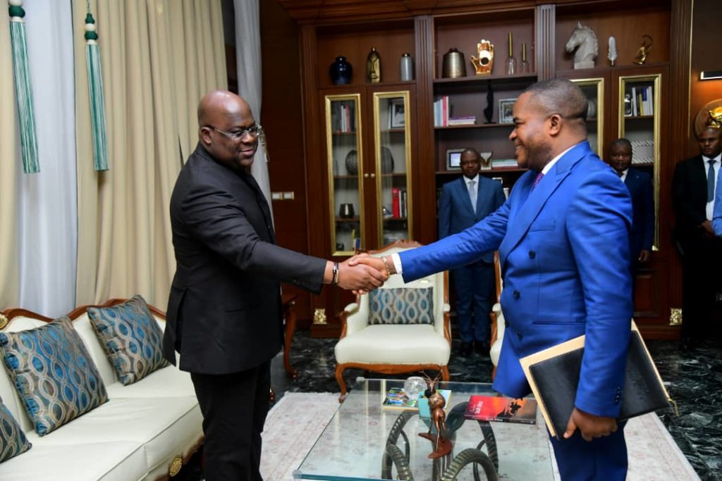 RDC-Justice:Le président de la Cour constitutionnelle, Dieudonné Kamuleta reçu par le Président Félix Tshisekedi
