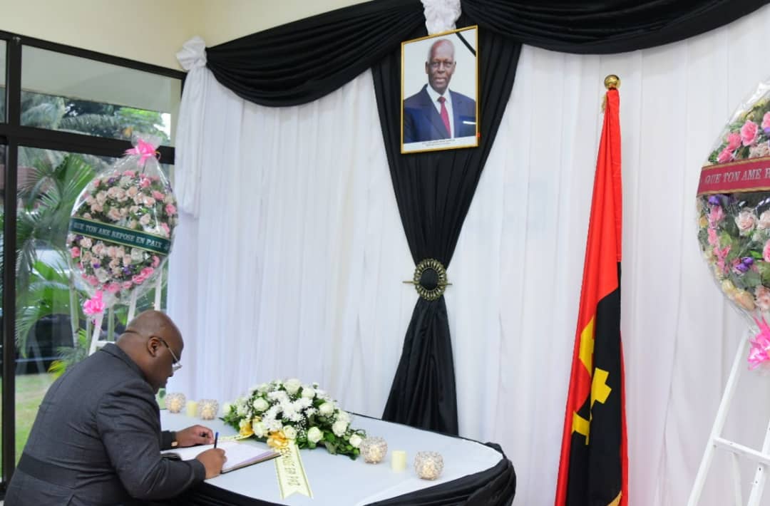 RDC-Diplomatie:Félix Tshisekedi salue l’engagement de  José José Eduardo Dos Santos pour l’émergence d’une fierte et prospère
