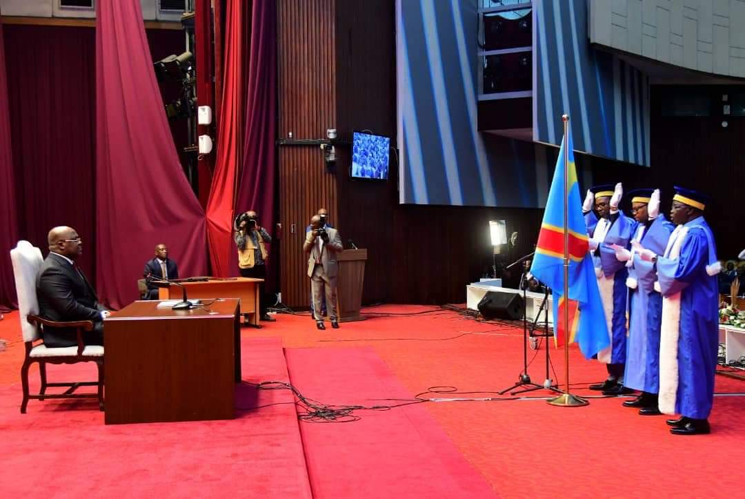 RDC-Justice:Félix Tshisekedi reçoit le serment des hauts magistrats de l’ordre judiciaire et l’ordre Administratif ce mercredi à kinshasa
