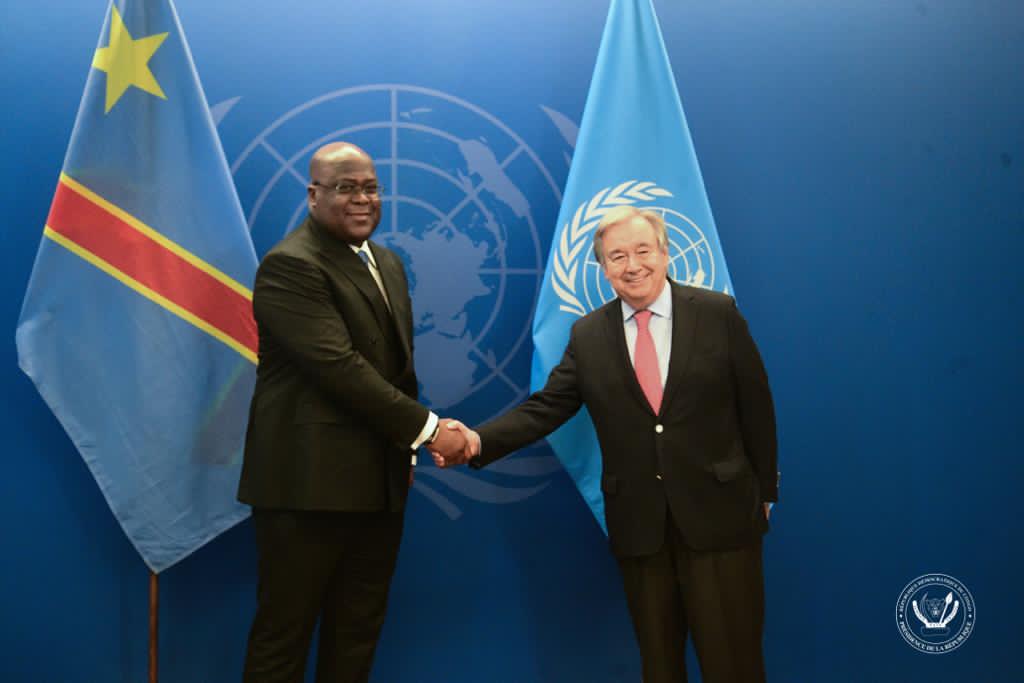 RDC-Diplomatie:Antonio Gutteres et Félix Tshisekedi en tête-à-tête ce mardi à L’ONU