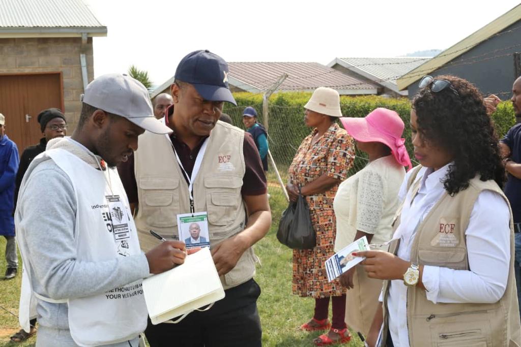 RDC-Diplomatie:Élections législatives au Lesotho, Visite du chef de la mission ECF-SADC Denis Kadima dans quelques centres de vote