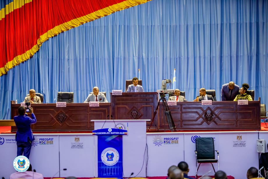 RDC-Parlement:Les députés déclarent recevables les  projets de lois sur l’environnement et la réparation des victimes des violences sexuelles