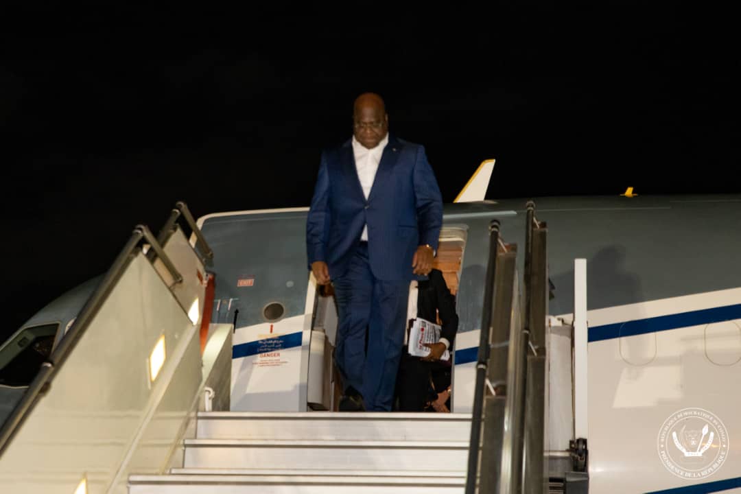 RDC-Diplomatie:Après Londres,Félix Tshisekedi est arrivé à Accra au Ghana ce jeudi