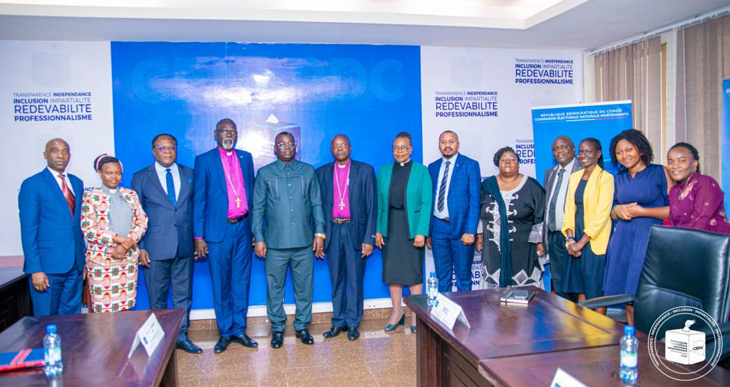 RDC-Religion:Échanges entre la CENI et une délégation de la Conférence des Églises de toute l’Afrique (CETA)