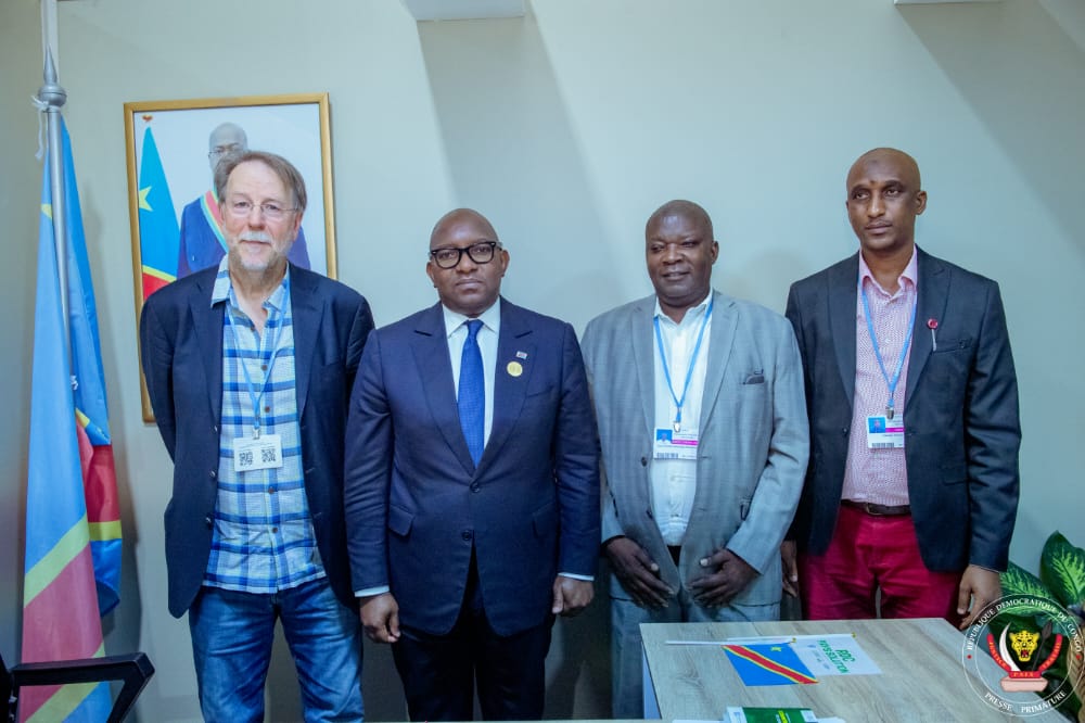 RDC-Diplomatie:COP-27 Les activités du Projet REDD+/Maïndombe présentées au Premier Ministre Jean-Michel Sama Lukonde  par l’équipe de pilotage
