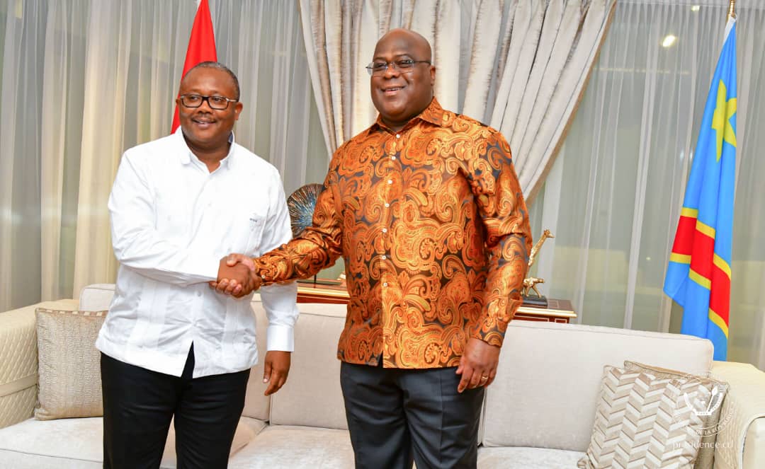 RDC-Diplomatie:Félix Tshisekedi a reçu son homologue de la Guinée Bissau à Kinshasa