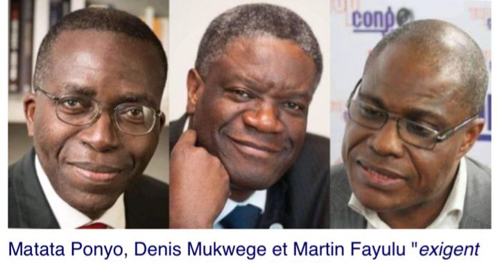 RDC-Politique:Fayulu , Matata et Mukwege font une déclaration commune dans laquelle ils donnent leurs positions  sur le processus électoral