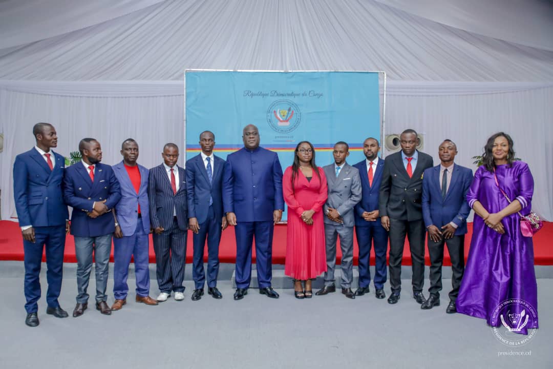 RDC-Politique:Le Président Félix Tshisekedi a reçu les  délégués des jeunes  venus des 26 provinces de la RDC