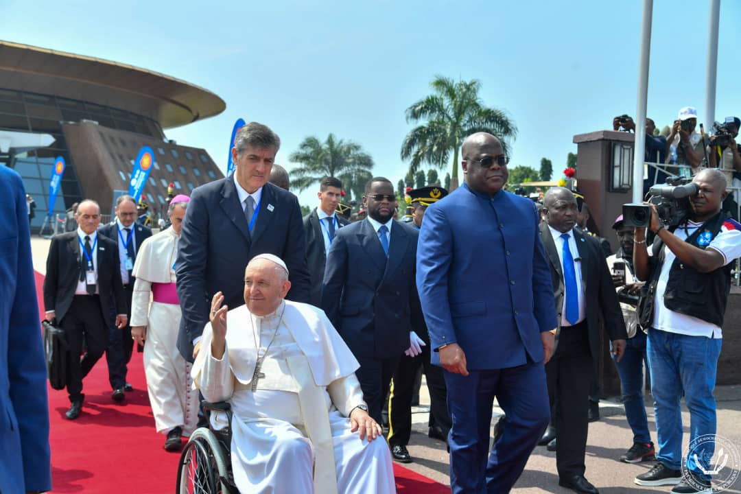 RDC-Religion:Fin de la visite Pastorale du Pape François de 4 jours en RDC