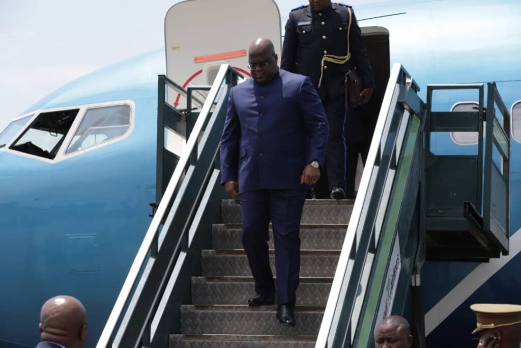 RDC-Diplomatie: Félix Tshisekedi est arrivé à Bujumbura pour clarifier le mandat de la force régionale de l’EAC