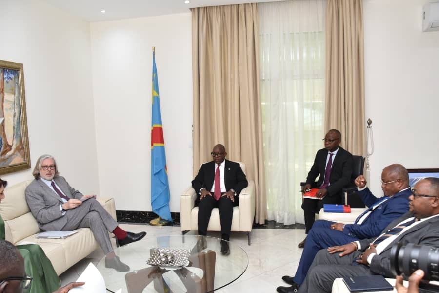 RDC-Diplomatie: Sama Lukonde s’est entretenu avec les ambassadeurs d’Égypte  et de Tunisie en RDC autour des questions de coopération