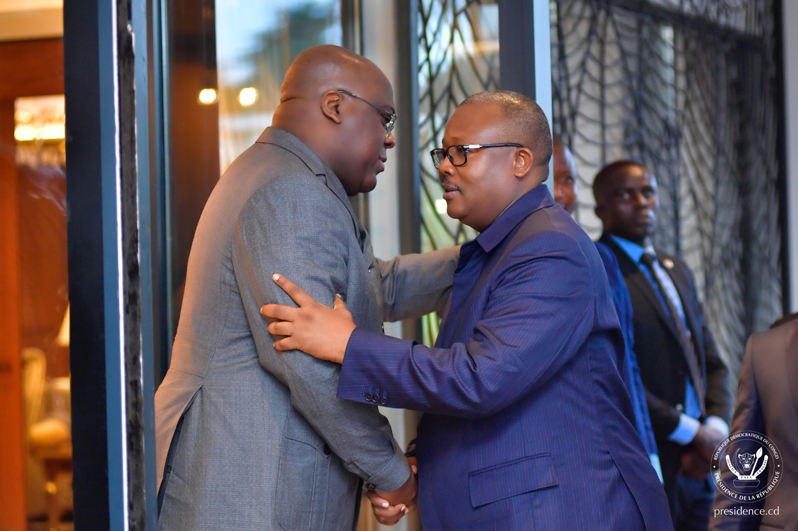 RDC-Diplomatie:Brève rencontre entre FélixTshisekedi et Umaro Sissoco