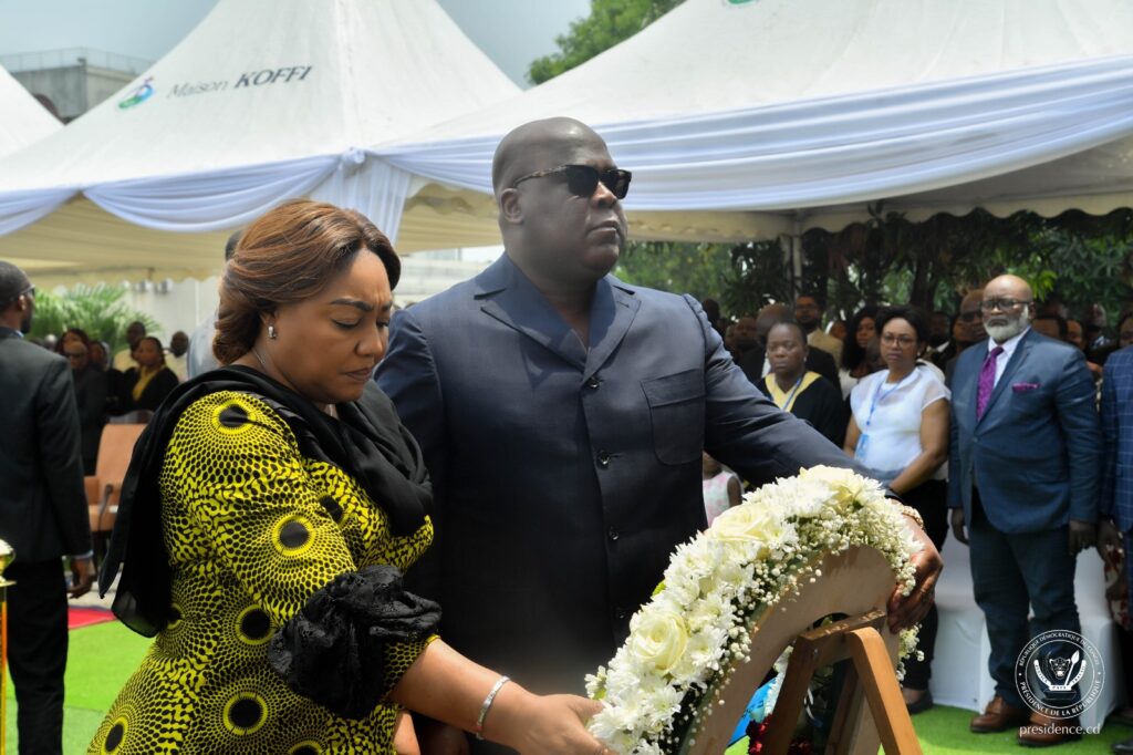 RDC-Nécrologie:Félix Tshisekedi rend un dernier hommage à Mme Bernadette Kadima Tshisekedi