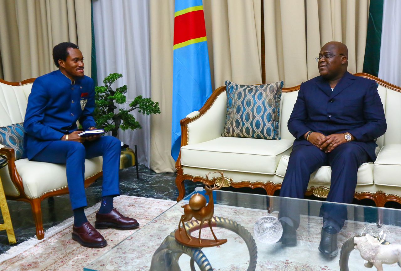 RDC – Entrepreneuriat : Félix Tshisekedi a reçu Miguel Kashal Katembd sur la question de régulation de la sous traitance dans le secteur privé.