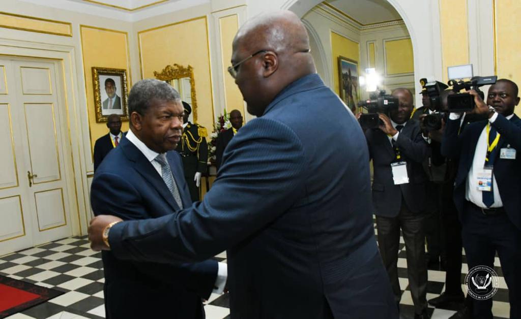 RDC-Diplomatie:Les présidents Félix Tshisekedi et Joao Lourenço évaluent le processus de Paix de Luanda en Angola