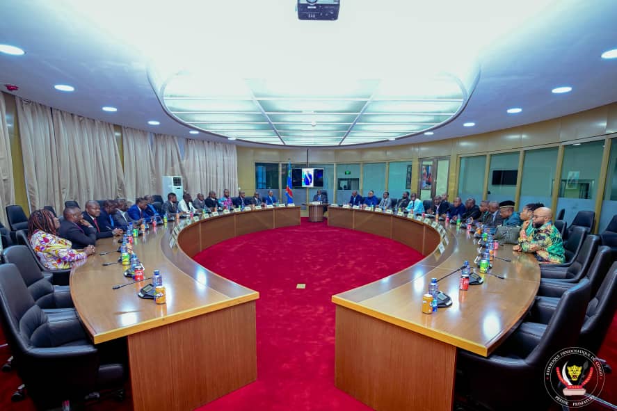 RDC-Politique: questions de développement socioéconomique au centre des échanges entre le Sama Lukonde et le caucus des députés nationaux membres de l’Union sacrée issus du Grand Katanga