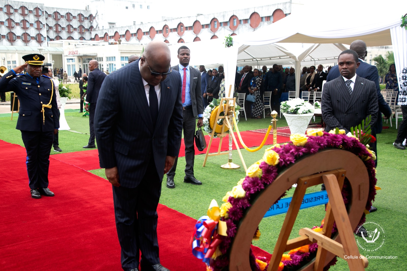 RDC-Necrologie: Félix Tshisekedi a rendu le dernier hommage à Albert Ndele