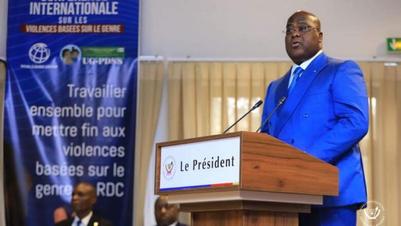 RDC-Genre:Félix Tshisekedi réitére son engagement de lutter contre les violences basées sur le genre