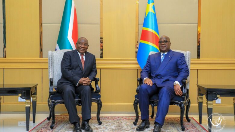 RDC-Coopération:Félix Tshisekedi et Cyril Ramaphosa s’engagent à la mise en œuvre de différents accords conclus entre leurs pays