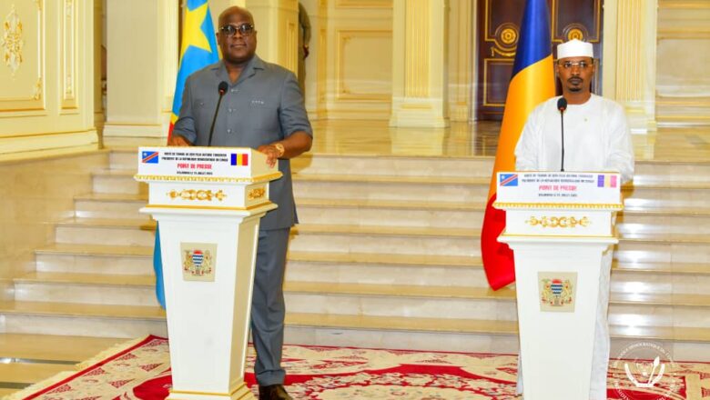 RDC-Diplomatie:Félix Tshisekedi achève sa mission de facilitation au Tchad sur une note d’espoir