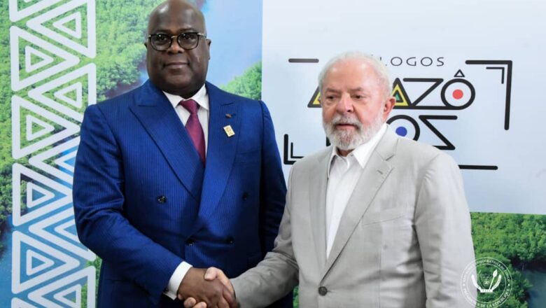 RDC-Diplomatie:Tête-à-tête Felix Tshisekedi et Lula da Silva à Belém