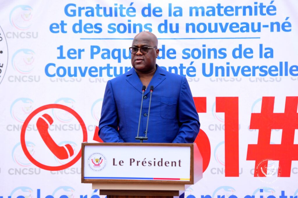RDC-Sante: Félix Tshisekedi lance officiellement la gratuité de la maternité et la prise en charge du nouveau-né à Kinshasa