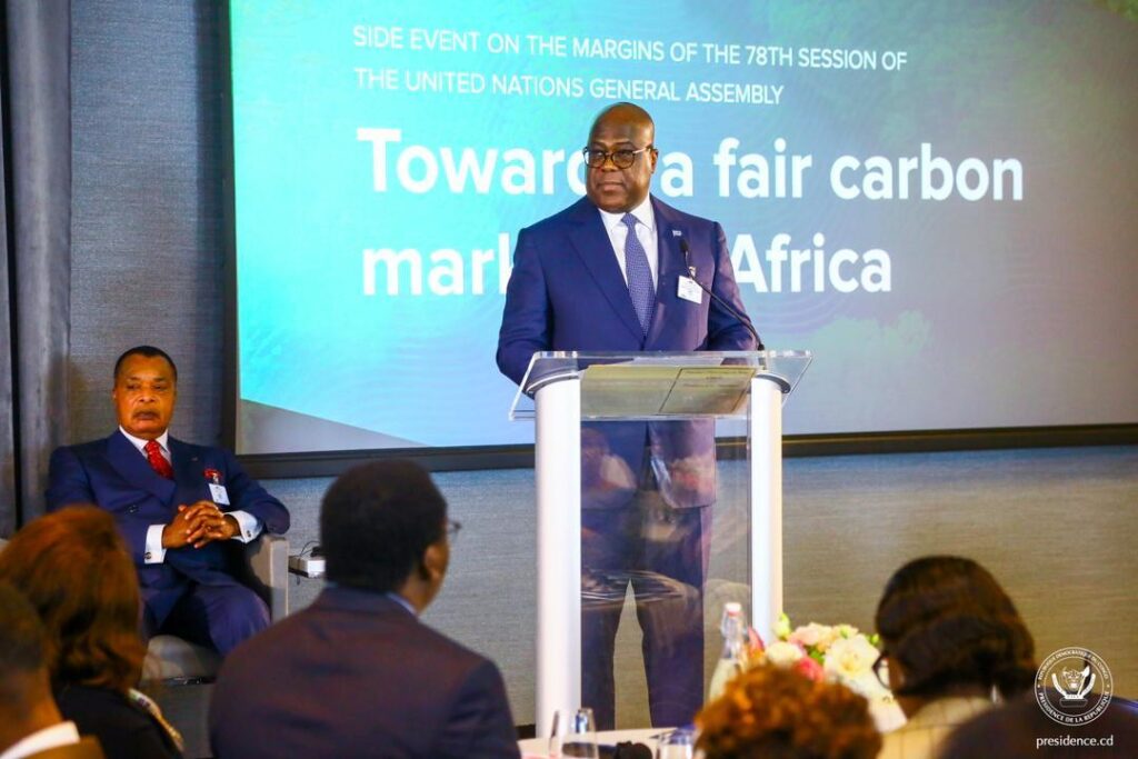 RDC: Félix Tshisekedi plaide pour la cause de marche des crédits carbone du continent africain