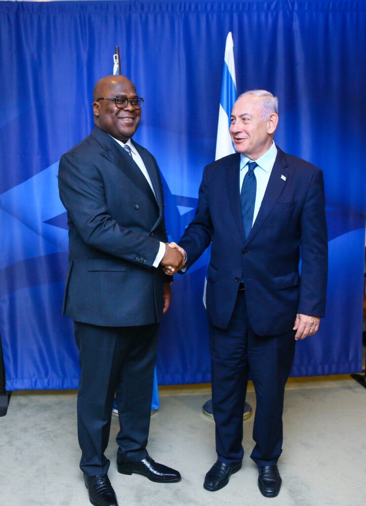 USA:Les investissements, la sécurité, la cybersecurite, l’agriculture et les infrastructures au centre d’échange entre Felix Tshisekedi et Benjamin Netanyahou en marge de la 78e. Assemblée générale de l’ONU à New-York
