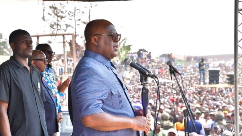 Haut-Katanga:Felix Tshisekedi porte en triomphe à Kasumbalesa et Sakania après l’inauguration de méga infrastructures de la DGDA