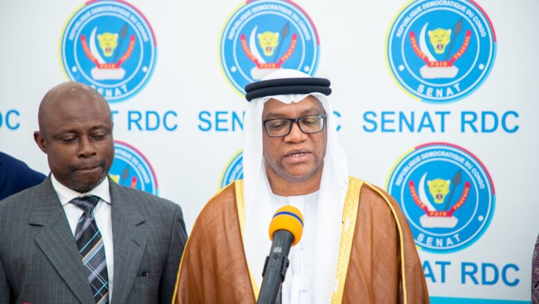 RDC:Modeste Bahati a reçu en audience le diplomate Emirati , Anwar Othman Barout Al Baroudi