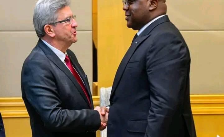 RDC:Face à face Félix Tshisekedi et Jean-Luc Mélenchon à Kinshasa