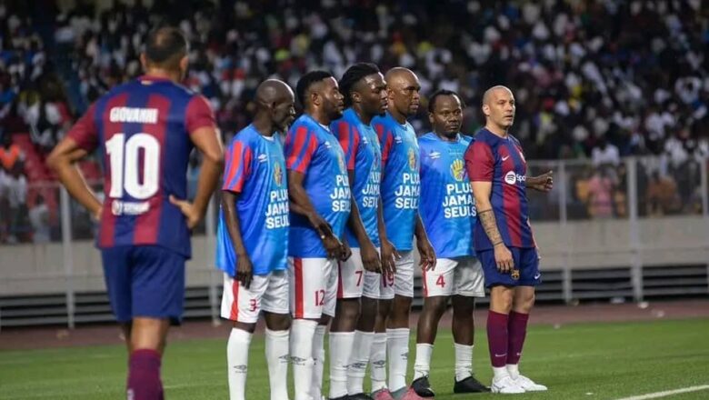 RDC:Les légendes des Léopards se sont inclinées devant celles du Fc Barcelone ce dimanche au stade des martyrs