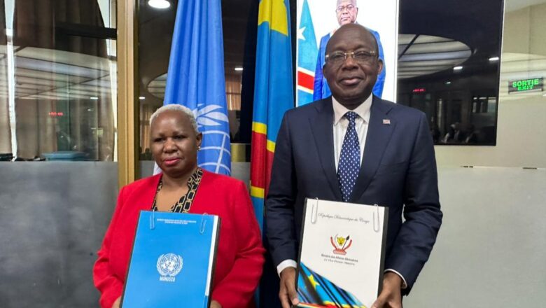RDC: Christophe Lutundula et Bintou Keita ont signé un plan de désengagement et un chronogramme sur le retrait complet de la MONUSCO