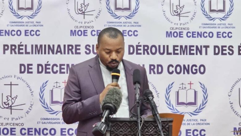 RDC:La MOE CENCO-ECC constate qu’un candidat s’est largement démarqué des autres avec plus de la moitié de suffrages à lui seul