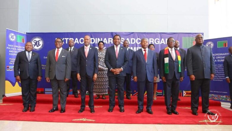 Zambie: Sommet de Lusaka la SADC évacue ses missions déployées en RDC et au Mozambique