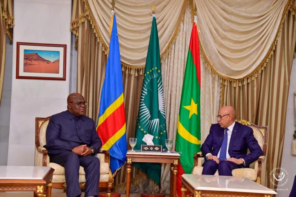 Mauritanie:à Nouakchott Félix Tshisekedi Tshisekedi reçoit le soutien du président Ghazouani dans la crise sécuritaire en RDC