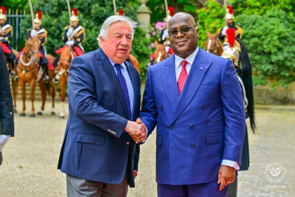 France:Redynamiser la diplomatie parlementaire entre Paris et Kinshasa au centre d’échange entre Félix Tshisekedi et Gérard Larcher
