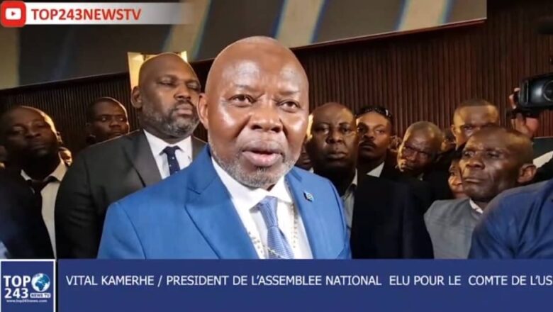 RDC:Vital Kamerhe élu candidat président de l’Assemblée nationale de l’USN