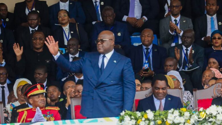Tanzanie:Félix Tshisekedi prend part à la cérémonie de commémoration de 60ème anniversaire de l’Union entre la Tanzanie et le Zanzibar