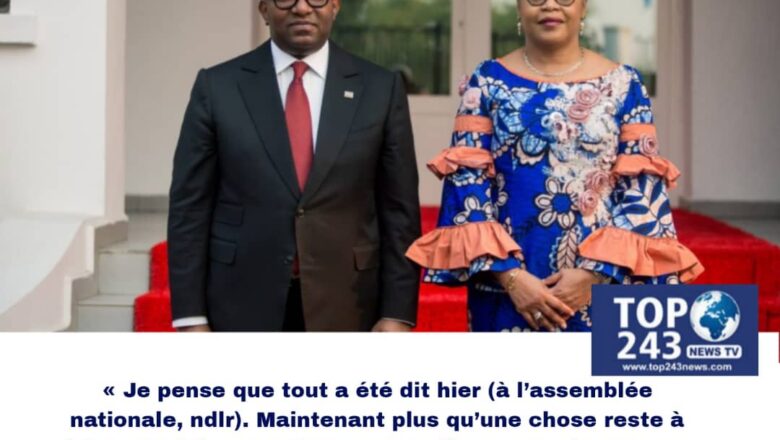 RDC:Les premiers mots de Suminwa après avoir pris ses fonctions