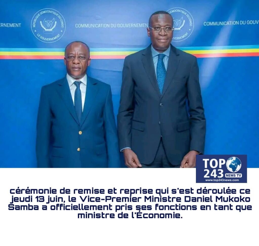 RDC:Remise et reprise Au ministère de l’économie